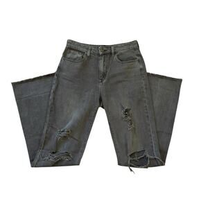 Alter’d State Baggie WIde Leg Distressed Brown Denim Jeans Women’s 27 Casual